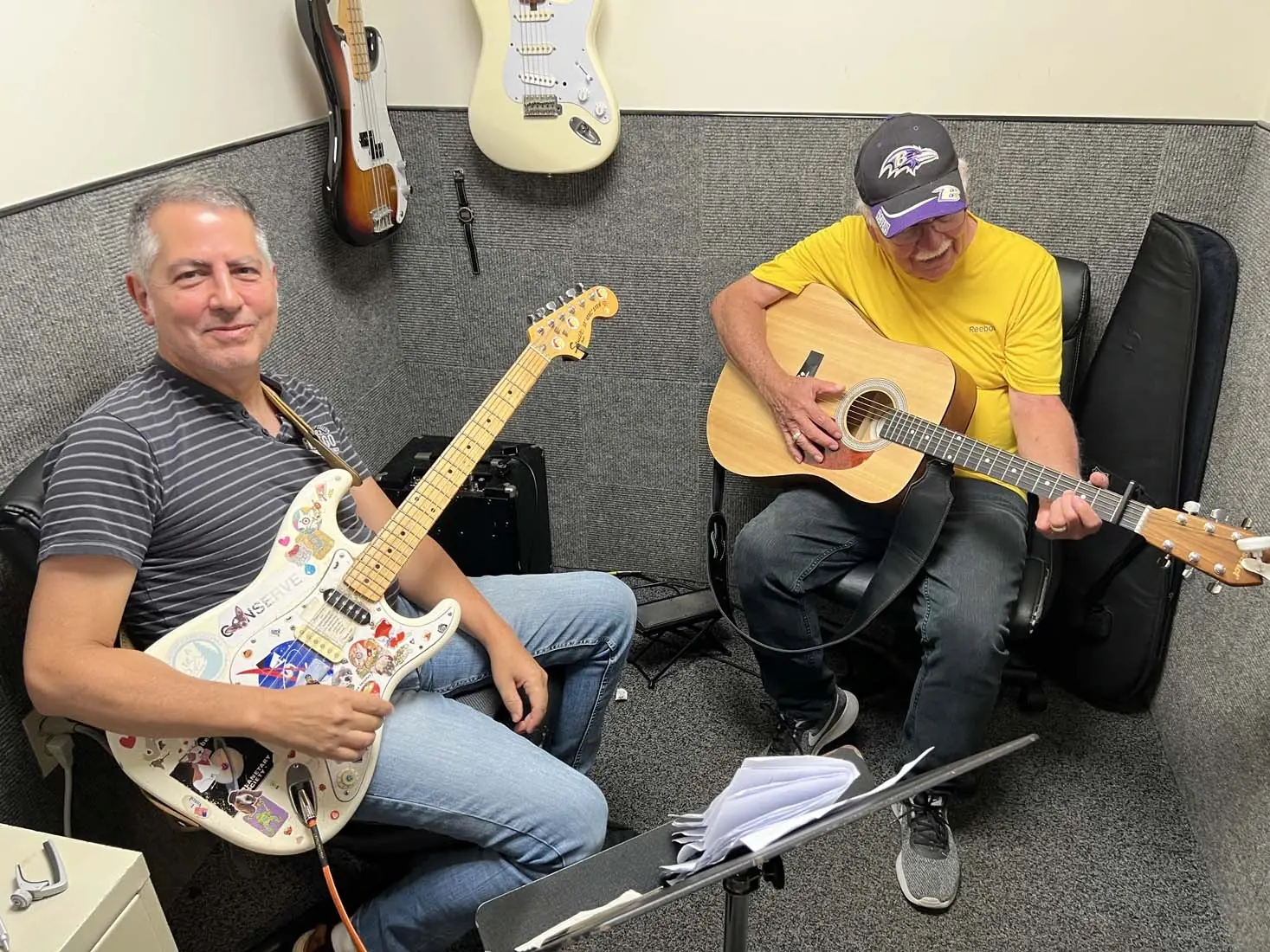 Private guitar lesson at Music Land in Bel Air Maryland